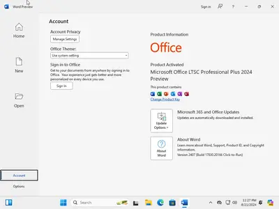 Windows 11 Pro 23H2 Build 22631.4037 (No TPM Required) With Office 2024 Pro Plus Multilingual Preactivated August 2024