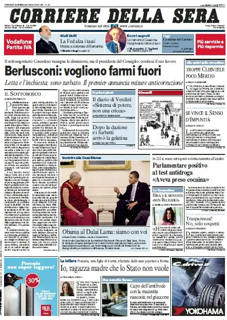 Il Corriere della Sera (19-02-10)