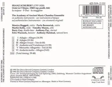 Academy of Ancient Music - Franz Schubert: Octet in F major D 803 (1990)