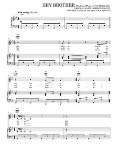 Hey brother - Avicii (Piano-Vocal-Guitar)