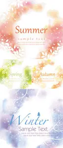 Seasonal Backgrounds Vector