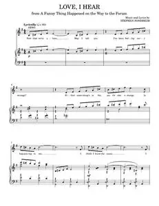 Love, I Hear - Gypsy Musical, Stephen Sondheim (Piano Vocal)