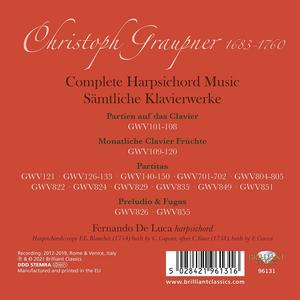 Fernando De Luca - Christoph Graupner: Complete Harpsichord Music [14CDs] (2021)