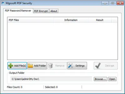 Mgosoft PDF Security 9.5.12 + Portable