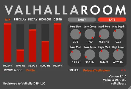 ValhallaDSP ValhallaRoom v1.1.1 WiN MacOSX