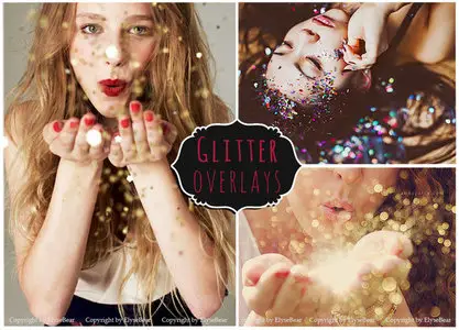 CreativeMarket - 50 Blowing Glitter Photoshop Overlay