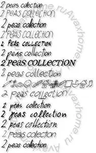 Two Peas Font Collection