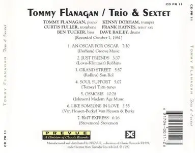 Tommy Flanagan - Trio & Sextet (1961) {Prevue CDPR11 rel 1998}