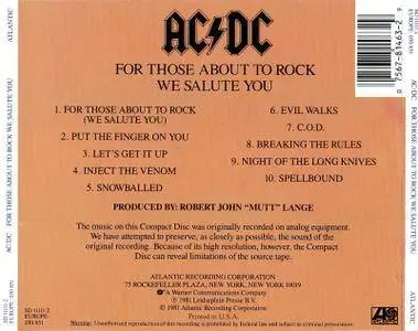 AC/DC - For Those About To Rock We Salute You (1981)