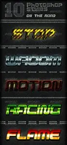 GraphicRiver 10 Photoshop Layer Styles - On The Road