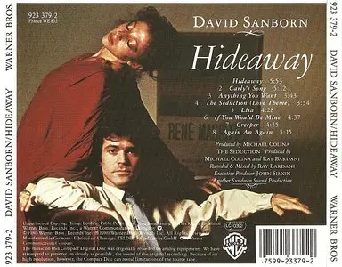 David Sanborn - Hideaway (1980) {Warner}