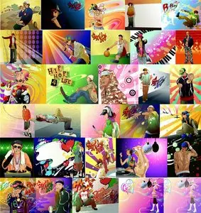 Hip Hop Theme in Coreldraw
