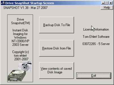 Drive Snapshot 1.39