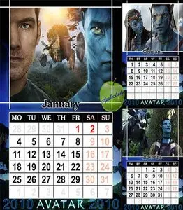 Calendar to the movie Avatar