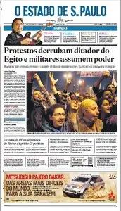 Jornal O Estado de SP em PDF, Sábado, 12 de Fevereiro de 2011