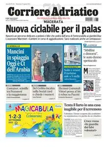 Corriere Adriatico Macerata - 27 Agosto 2023