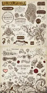 Vintage design elements 2