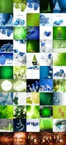 Shutterstock Blue And Green Christmas Background