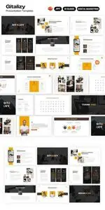 Gitalizy - Digital Marketing Powerpoint Template 78WXNNQ