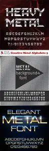 Vectors - Creative Metal Alphabets 5