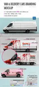 GraphicRiver Van & Delivery Cars Branding Mock-Up