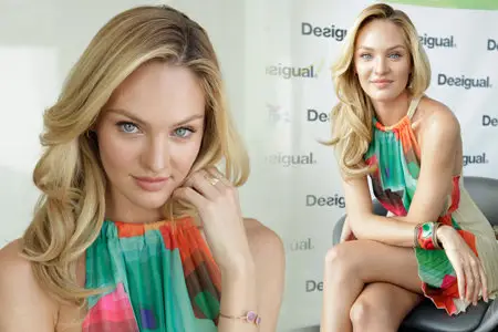 Candice Swanepoel - Desigual party photoshoot 2014