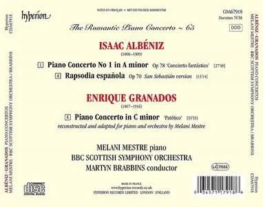 Melani Mestre, Martyn Brabbins - The Romantic Piano Concerto Vol. 65: Albéniz & Granados: Piano Concertos (2015)