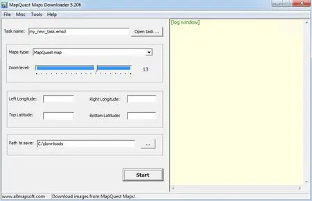AllMapSoft MapQuest Maps Downloader 5.206
