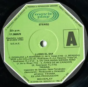Triana - ...Llegó el día  (1983) {Original SP Pressing} 24 bit/192 khz