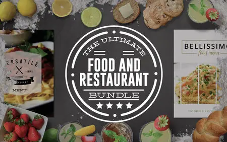 CreativeMarket - Ultimate Food and Restaurant Bundle