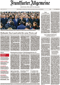 Frankfurter Allgemeine Zeitung vom Montag, 12. Januar 2015