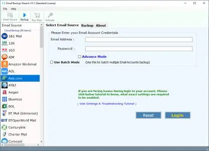 Email Backup Wizard 13.4