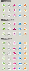 GraphicRiver 105 Papercut Icons