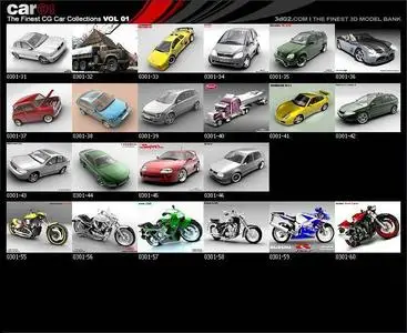 The Finest CG Cars Collections Vol 1 (separate links)