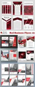 Vectors - Red Business Flyers 19