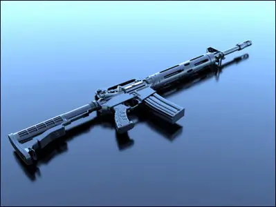 16 x 3D Models of Guns
