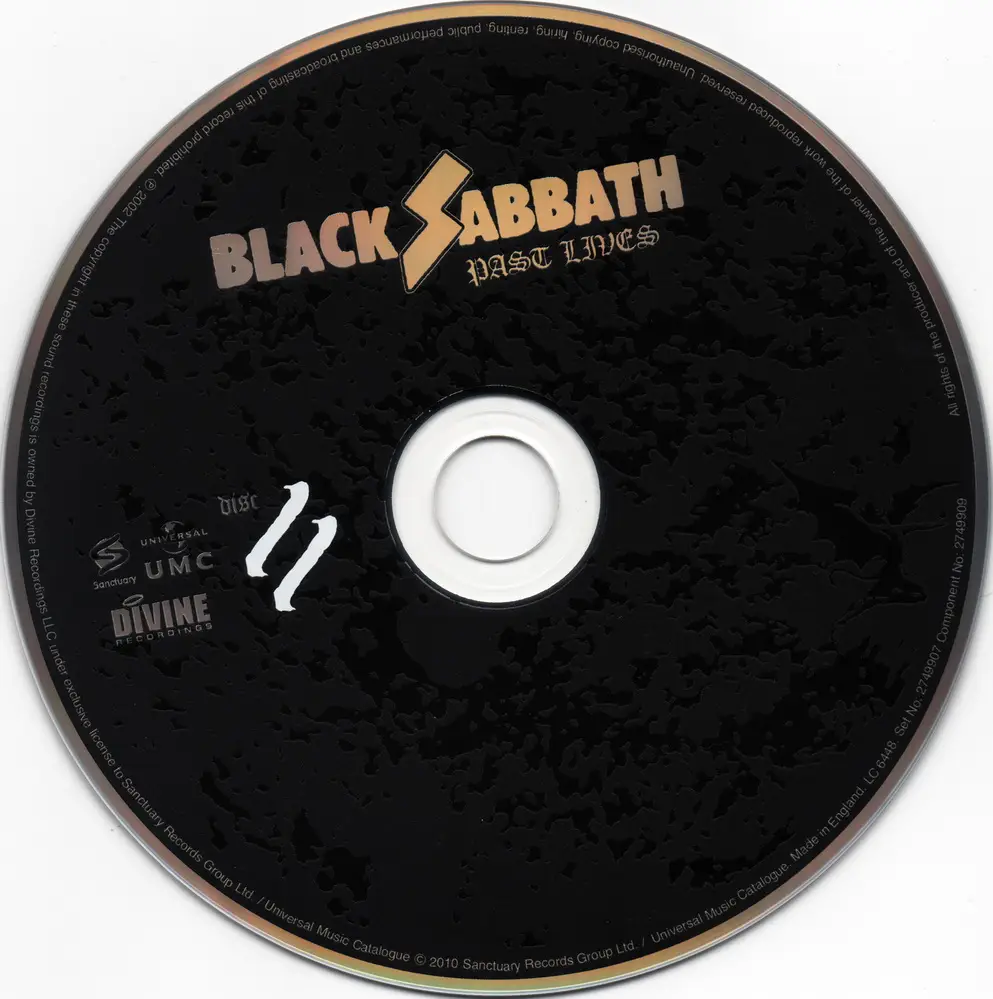 Black Sabbath - Past Lives (2002) [2CD] {2010 Sanctuary Records ...