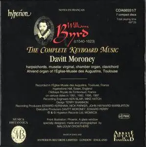 Davitt Moroney - William Byrd The Complete Keyboard Music: Box Set 7CDs (1999)