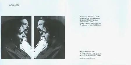 Ralph Towner & Gary Burton - Matchbook (1975) {ECM 1056}