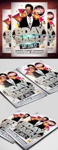CreativeMarket Bday Bash Flyer Template