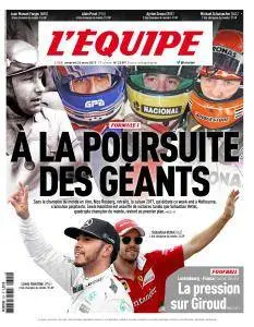 L'equipe du Vendredi 24 Mars 2017