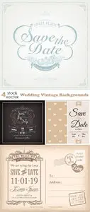 Vectors - Wedding Vintage Backgrounds