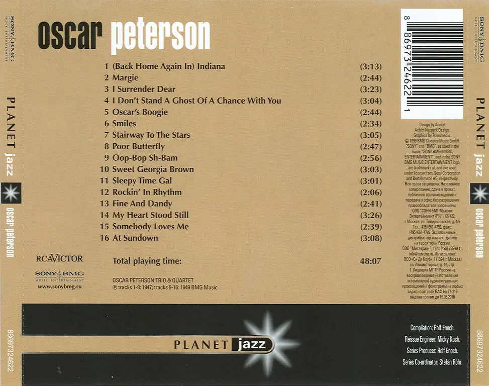 Oscar Peterson - Planet Jazz (1999) .