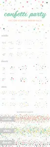 Confetti Party Scatter Brushes