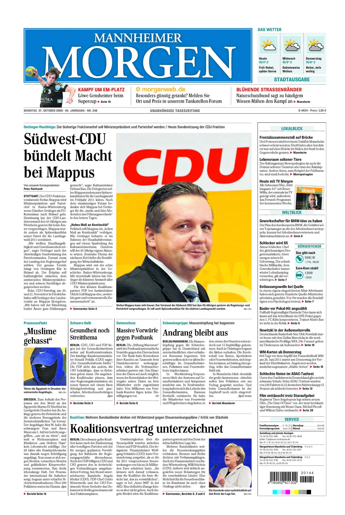Suedhessen Morgen vom 2. November 2009