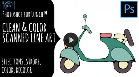 Photoshop for Lunch™ - Clean & Color Scanned Line Art
