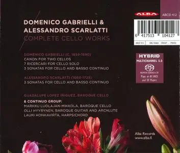 Guadalupe Lopez Iniguez - Domenico Gabrielli & Alessandro Scarlatti: Complete Cello Works (2018)