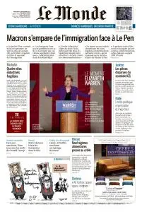 Le Monde du Mercredi 18 Septembre 2019