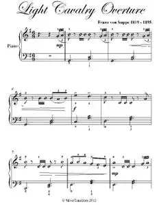 «Light Cavalry Overture Easy Piano Sheet Music» by Franz von Suppe