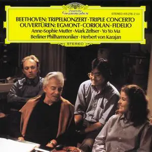 Anne-Sophie Mutter, Mark Zeltser, Yo-Yo Ma, Herbert von Karajan - Beethoven: Triple Concerto; Overtures (1985)